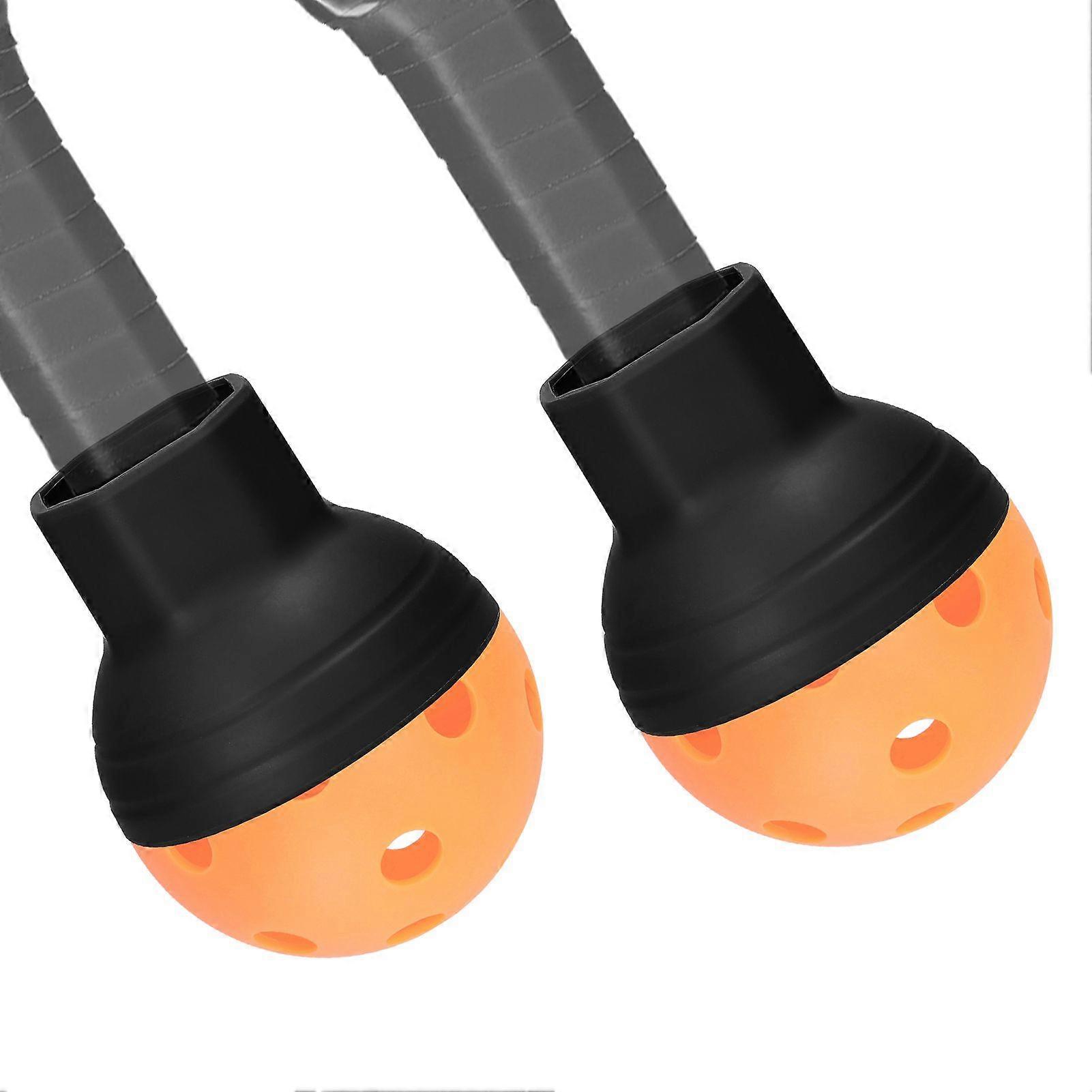 Silicone Pickleball Ball Retriever 2pcs Pick Up Pickleball Balls Tool Set Pickleball Paddle Bottom Attachement Ball Picker Kit