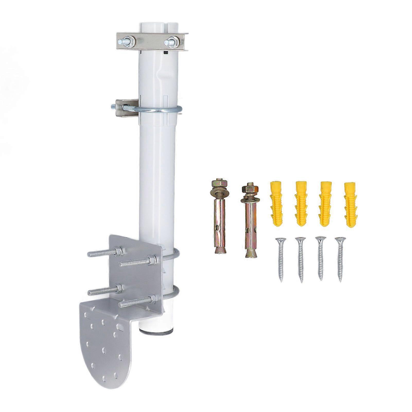 Antenna Pole Installation Kit with U Screws Short Wall Roof Mount Bracket for Starlink V2 Rectangular Dish Antennas