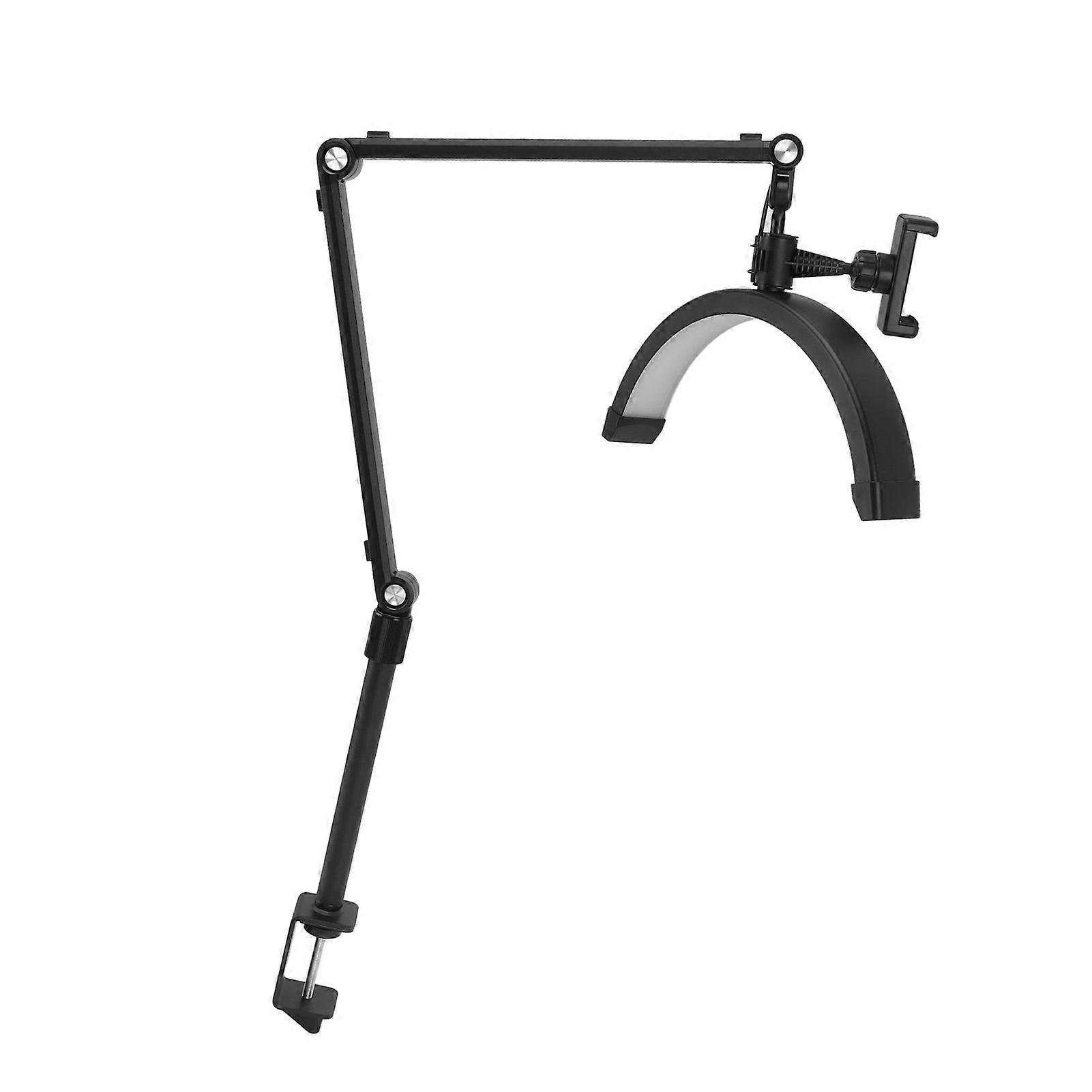 12in Half Ring Moon Lamp 10W USB Adjustable Brightness Black