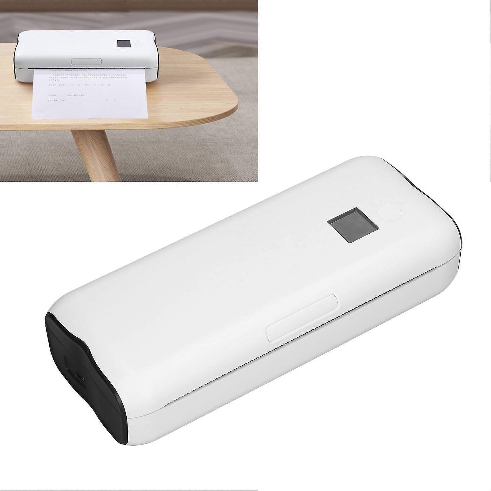 A4 Portable Bluetooth Thermal Printer 2500mAh Rechargeable Inkless
