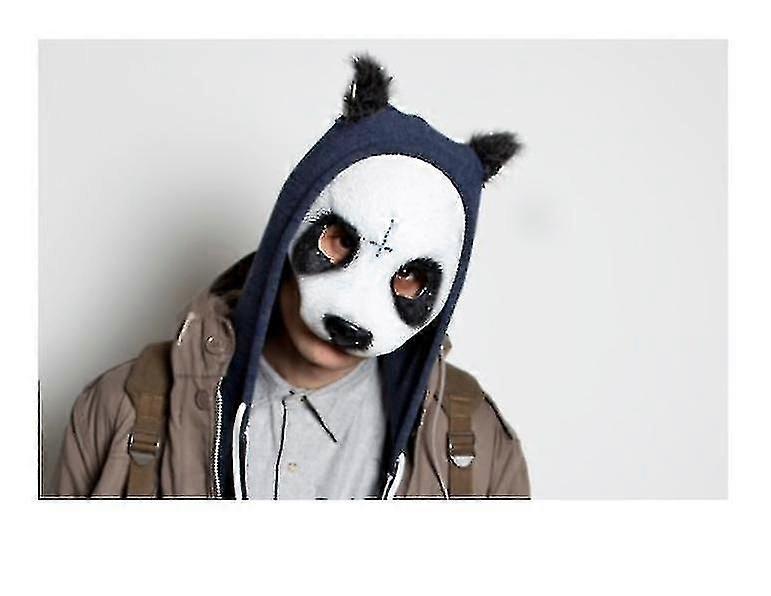 Aikuisten ja lasten panda-naamiaispuku