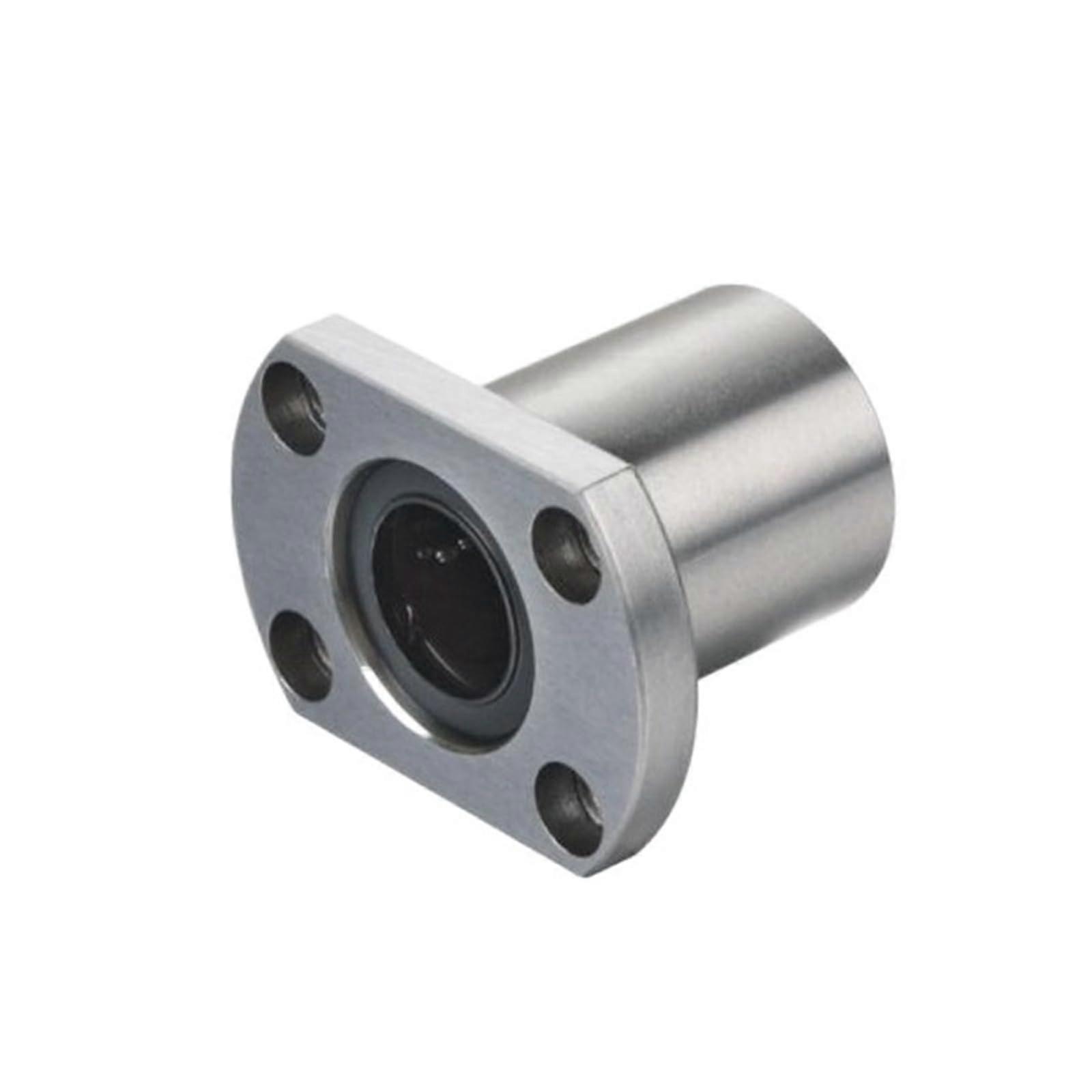 LMH08UU Linear Bearings 8x15x24mm Double-Sided Cutting Elliptical Flange Bearings 2pcs for Smooth Motion