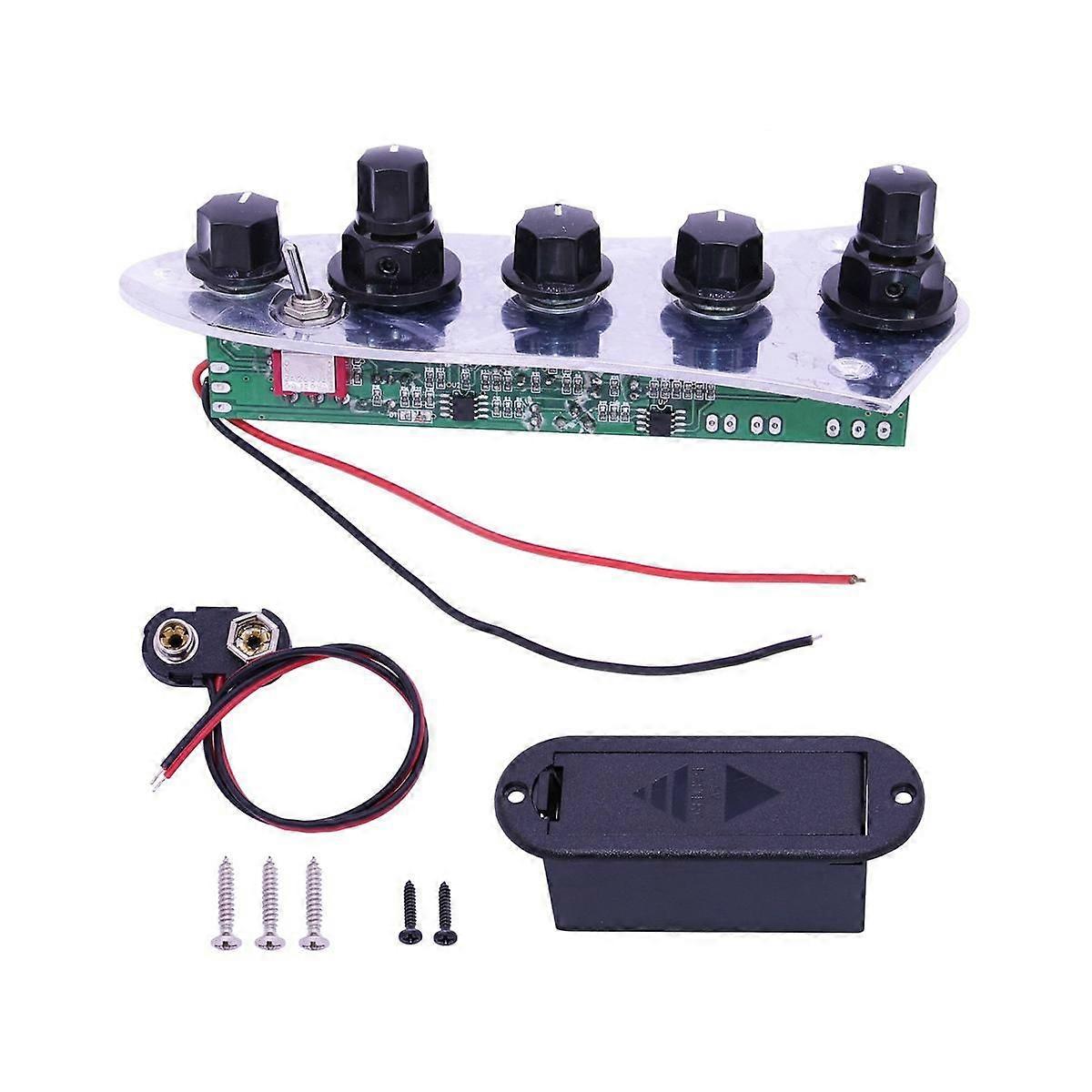 5 Jazz JB Bass Loaded Wired Control Plate for 4/5 String Parts