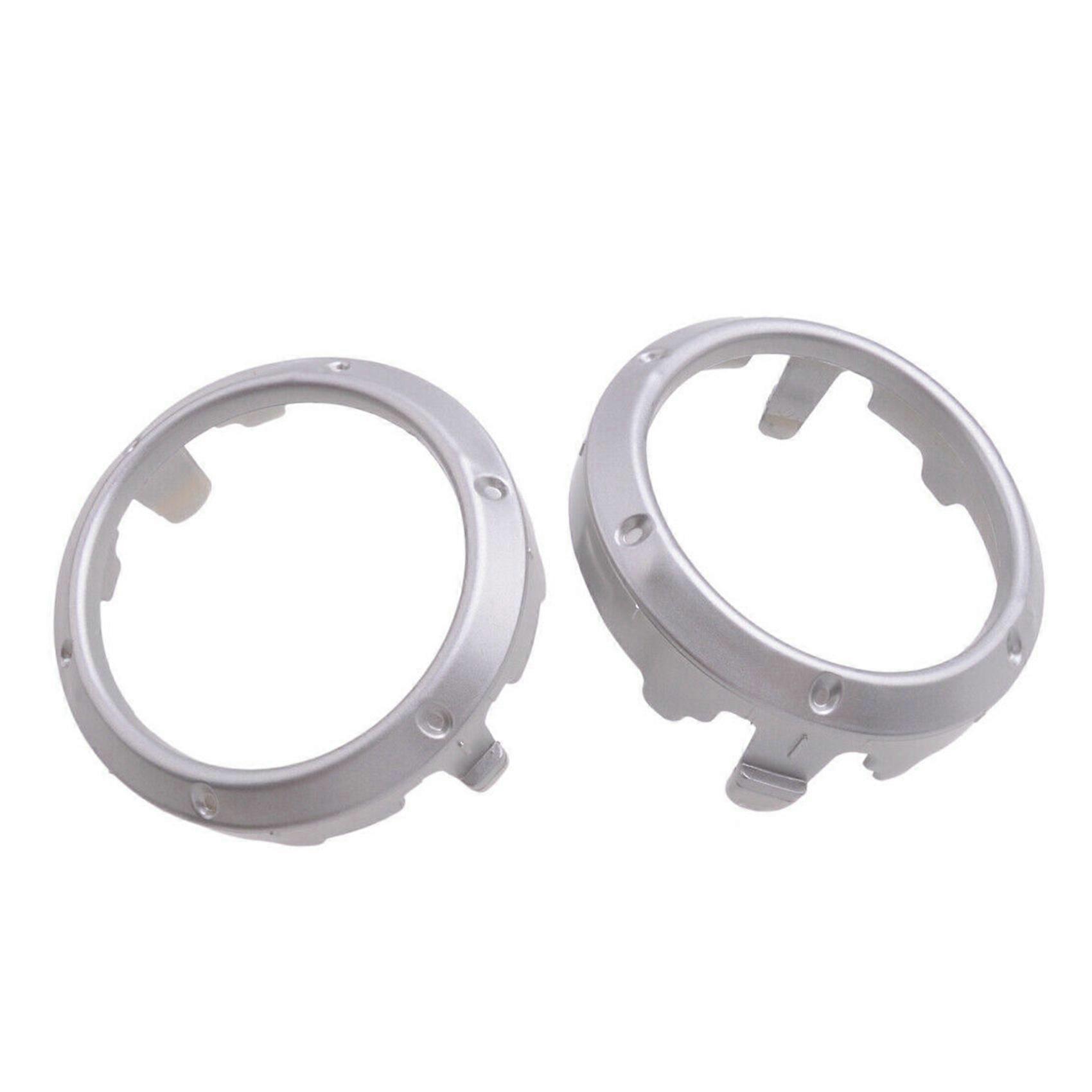 2Pcs Silver Front Fog Light Lamp Cover Frame Bezel for 2004 2005 2006 2007
