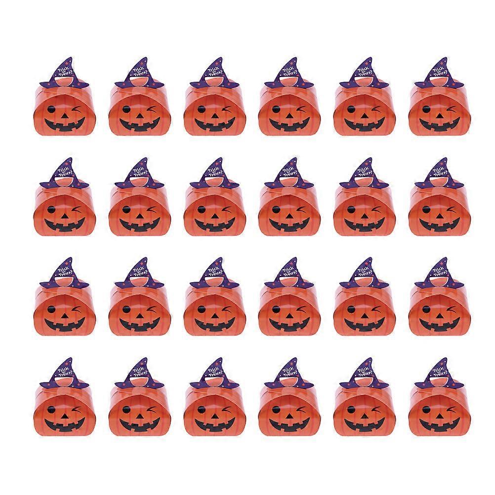 Chocolate Candy Box Pumpkin Design for Candy Storage 24Pcs Party Use