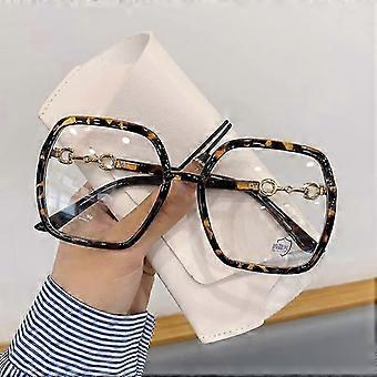 Oversized Reading Glasses for Women, Extra Large Flat Light Mirror, Square Blue Light Blocking Reader (Color : Tortoiseshell, Size : 1.50)