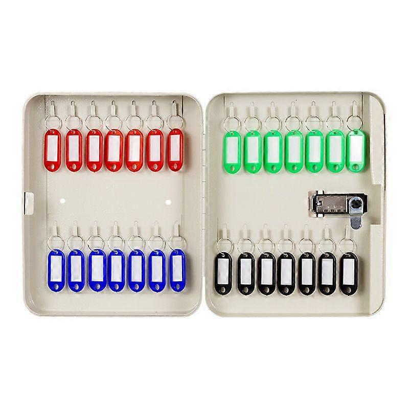 Key cabinet with 20 hooks, steel, 20 x 16 x 6 cm