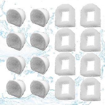 Paquete de 16 filtros de carbono de repuesto para fuentes de mascotas compatibles con filtros PetSafe Drinkwell para perros y gatos