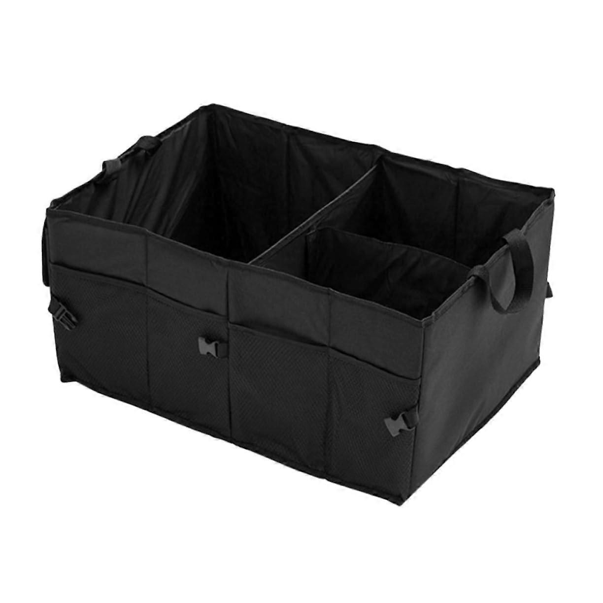 Trunk Organizer SUV Trunk Storage Box Fabric Lid Car Organizer For Trunk Easy Access