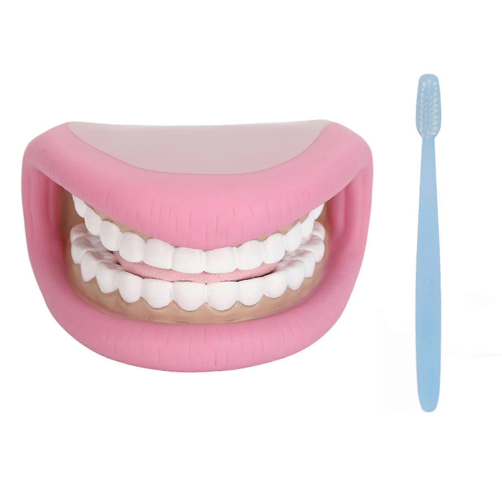 Kids Mouth Hand Puppet 28 Teeth Tongue Mouth Puppet with Toothbrush for Speech Improvement