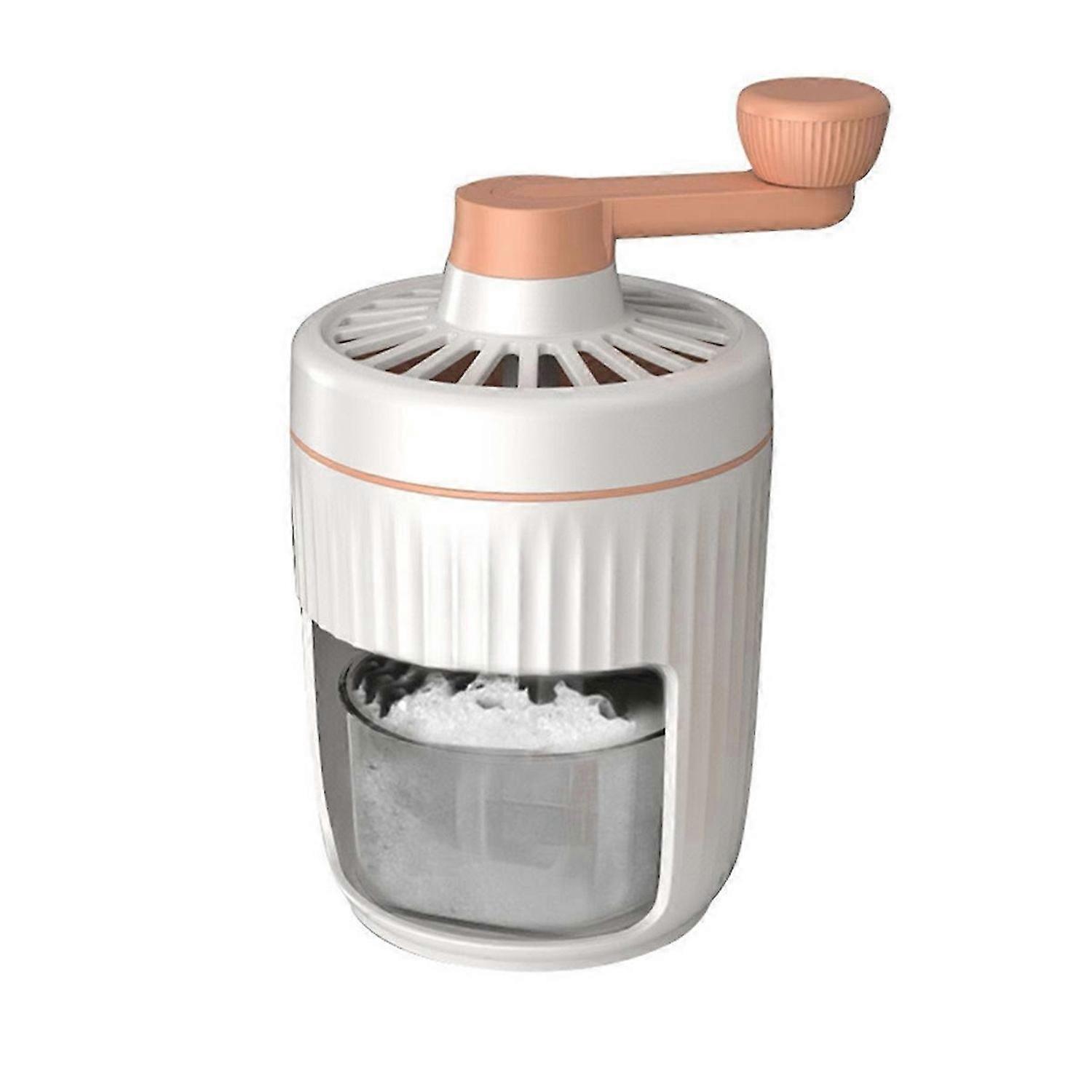 Manual Rotary Portable Ice Crusher Shaved Ice Machine,B