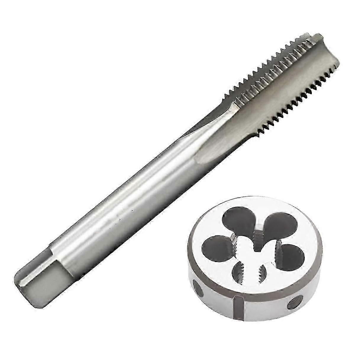 M14 X 1.5mm Metric Tap and Die Set,High-Speed Steel Machine Tap Die Set,Thread Tap and Round Thread Die SZRH A-F