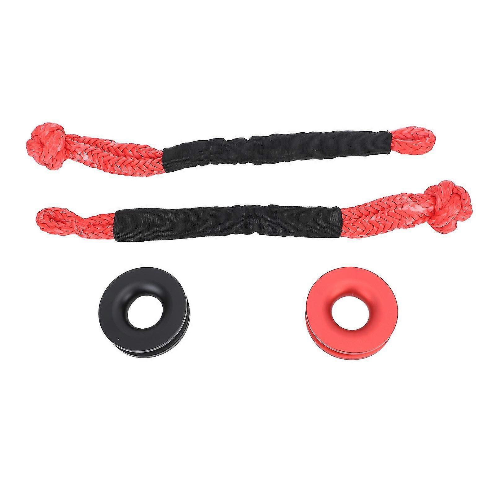 Shackle Winch Rope High Strength Rugged Winch Snatch Recovery Ring for Off Road ATV UTV Trailer Truck SUV 4x4 Recovery