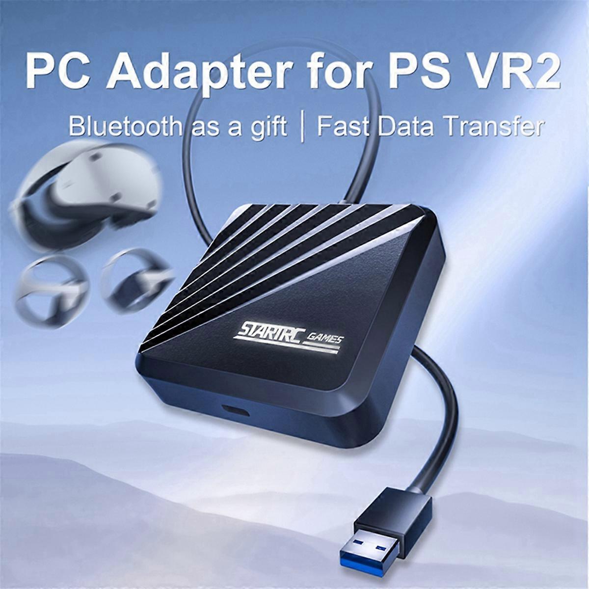 Computer Adapter for PS VR2 PC Adapter, PC Converter Compatible with Steam VR Game Adapter Accessories B