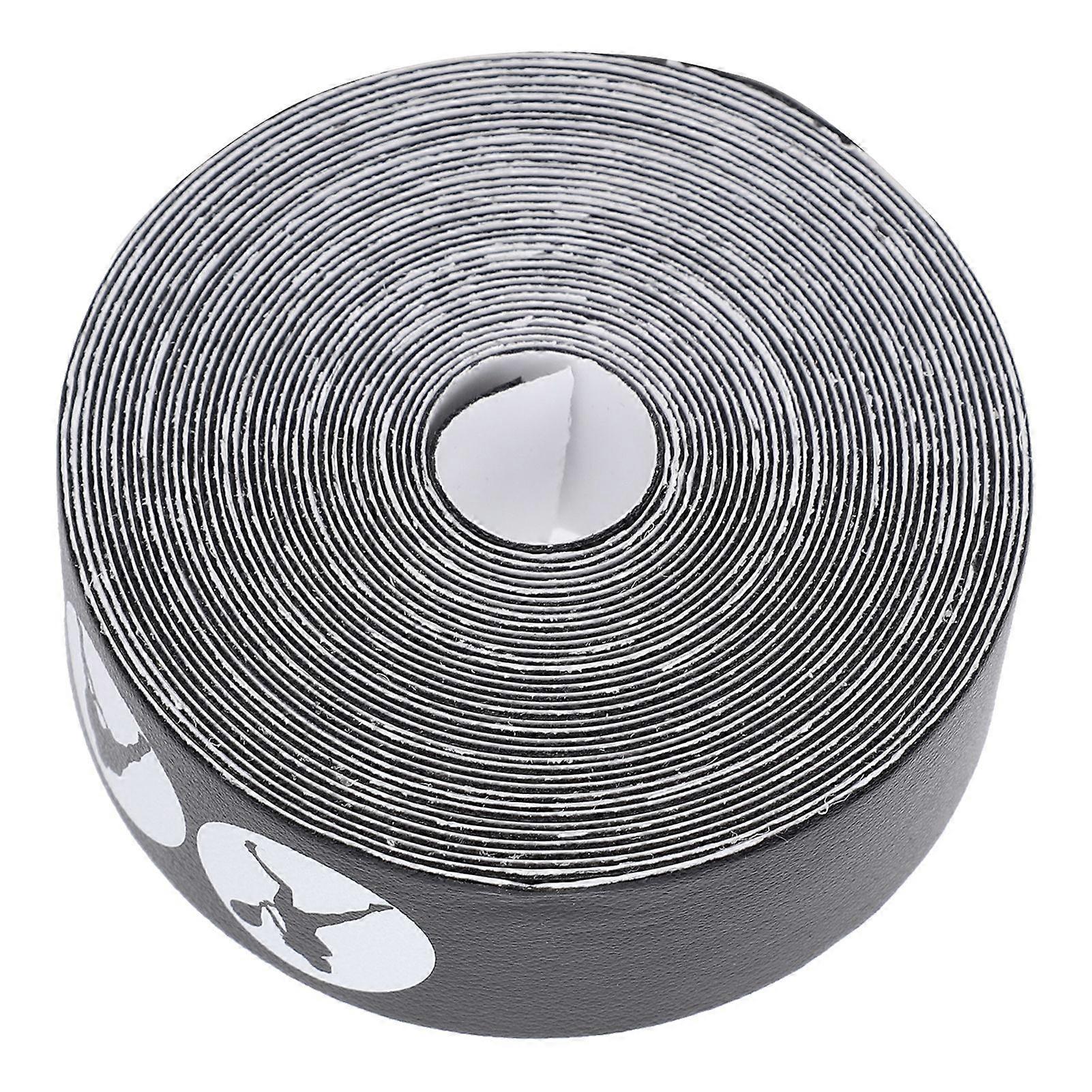 Tennis Racket Head AntiScratch Tape Racket Head Frame Guard PU Protective Sticker(Black )