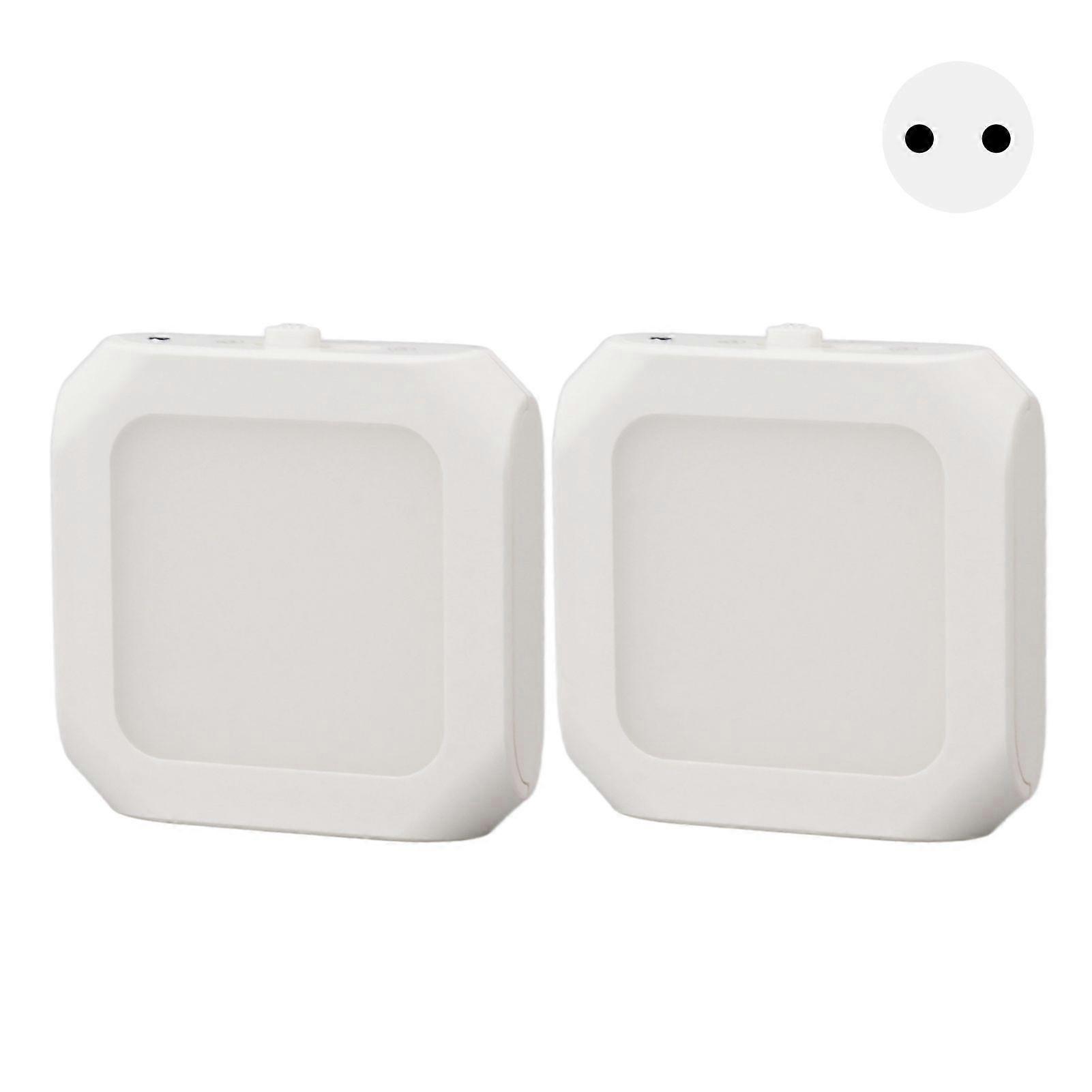 2Pcs Plug in Light Sensor LED Night Light Plug in Dimmable Night Light with Auto Dusk to Dawn Sensor Warm Lighting Prise UE
