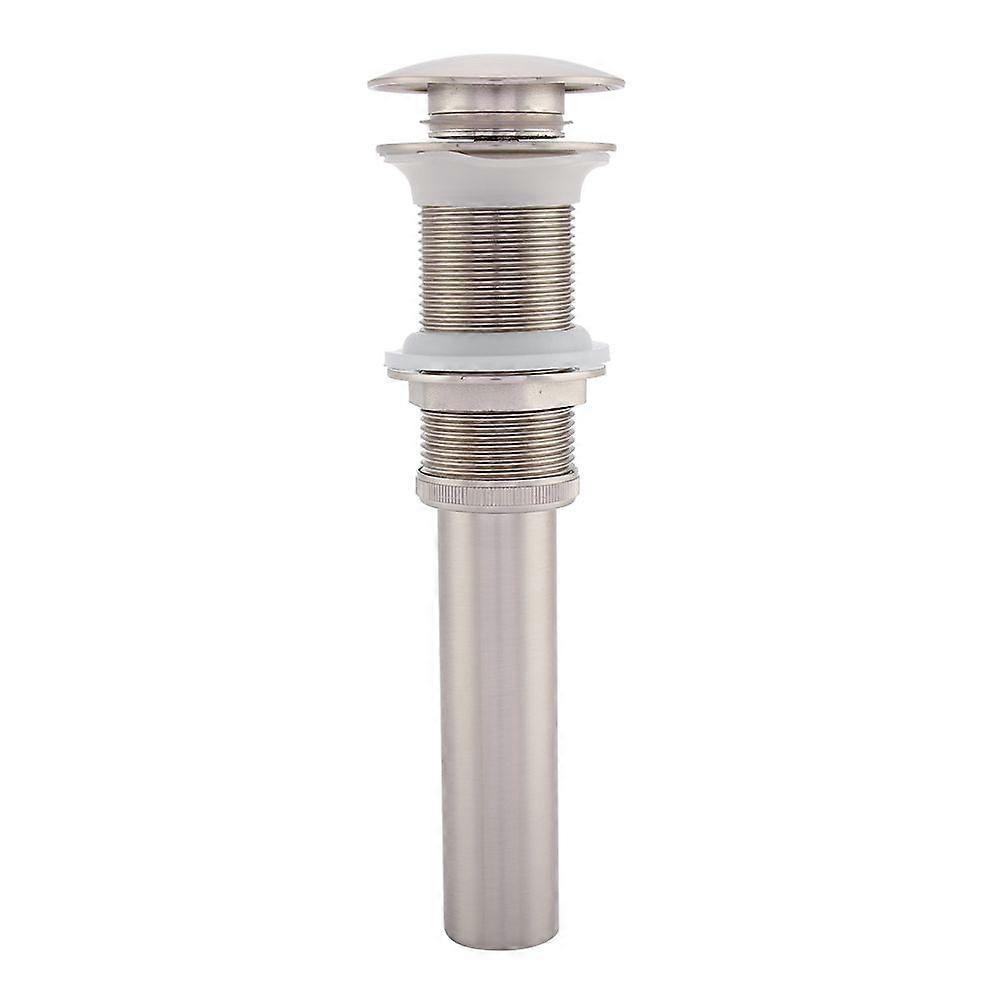 G1 1/4" Brass Bathroom Basin Sink Pop Up Drain Assembly NOn Overflow (Nickel Plated Wire)