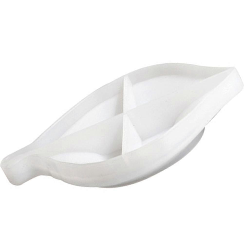 Tray Making Mold Leaf Shaped Silicone Mold for DIY Use White