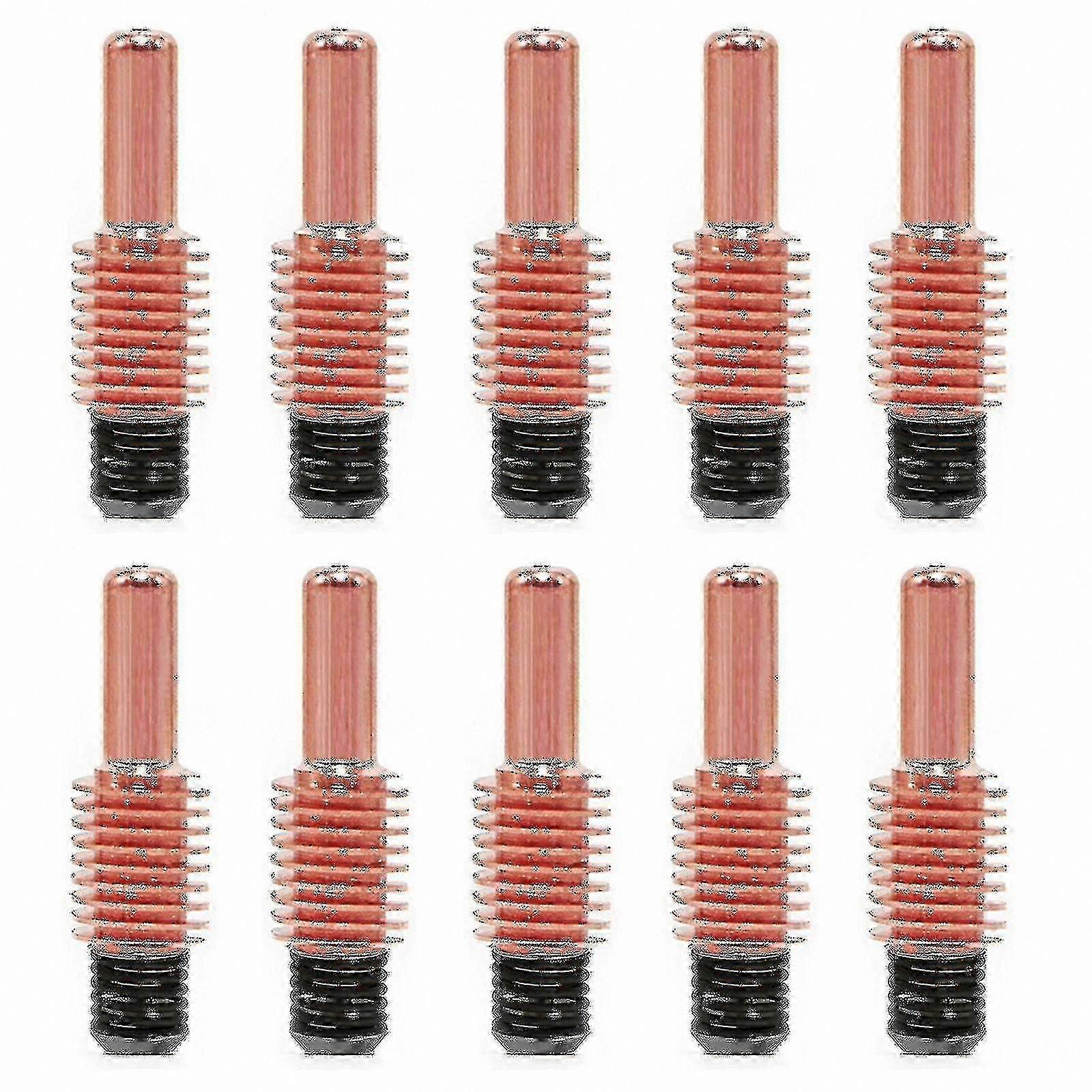 Plasma Torch Electrode Set, 10-Pack for 105A Cutting Tools, Fits Model 220842