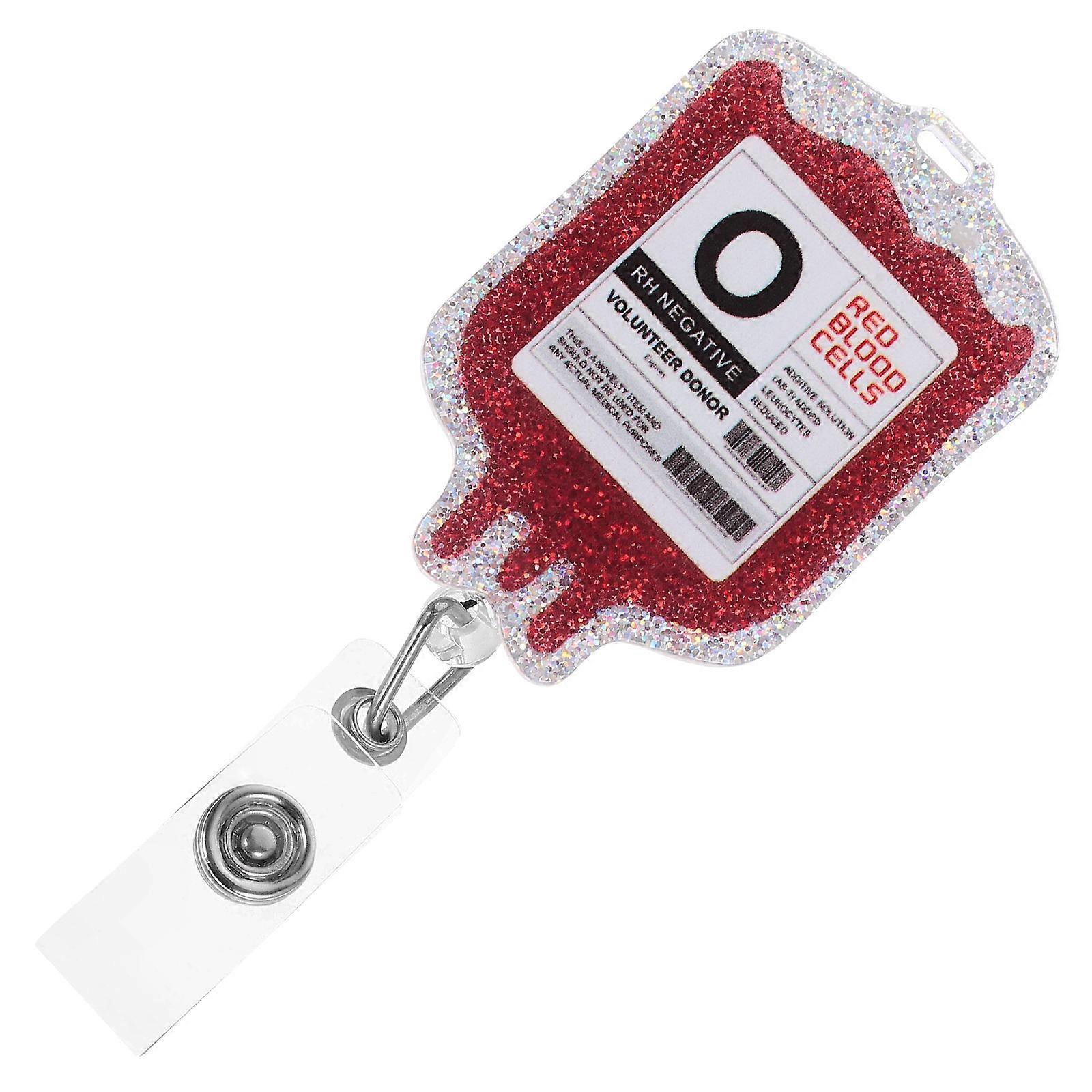 Multi-Function Nurse Badge Holder Retractable Badge Clip 2Pcs Set