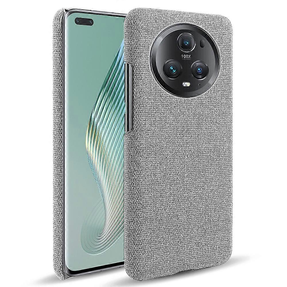 For Honor Magic5 Pro Cellphone Case Solid Color Shockproof Hard PC+Cloth Phone Back Cover