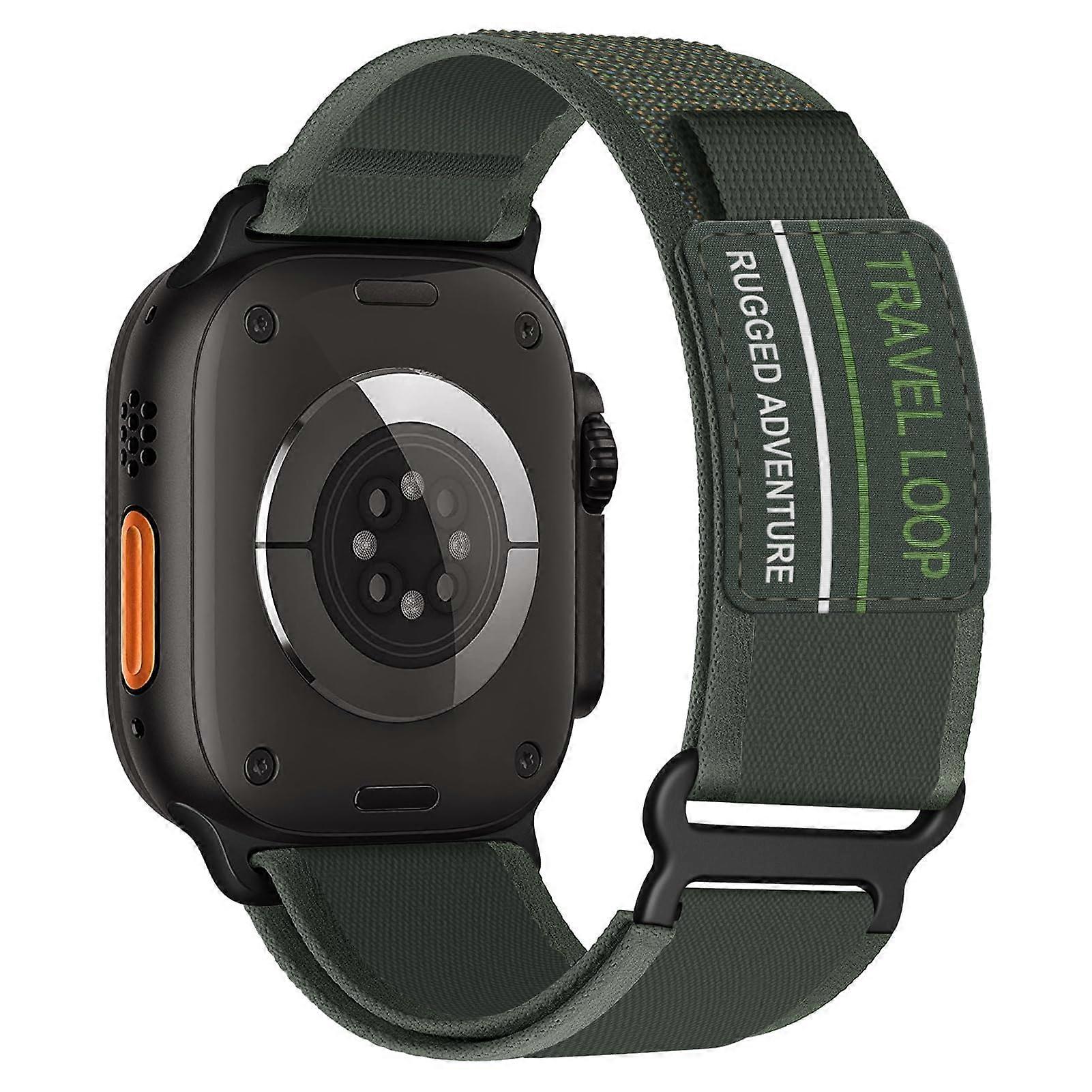 Trail Loop for Apple Watch Strap, Nylon Sport Band, Compatible With Series 310 SE, 3849mm, Green Nylon