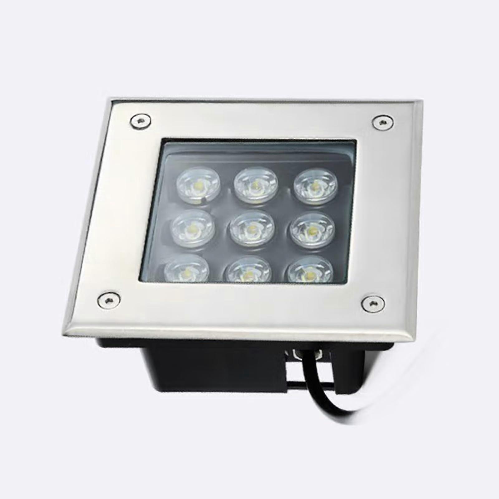 LED Outdoor Buried Light 24W Warm White IP66 Waterproof Underground Lamp for Driveway Deck Step Pathway Garden