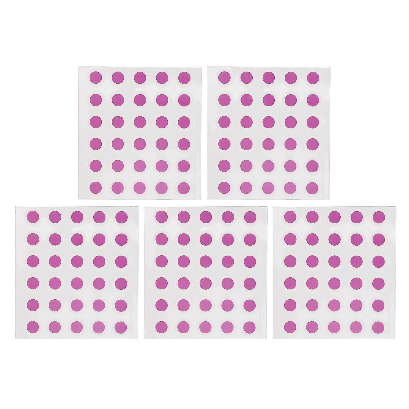 150pcs Détection UV Autocollants UV Écran Solaire UV Patchs Forme Ronde Protection Solaire Détection Couleur Changeant Extérieur Autocollants Violet