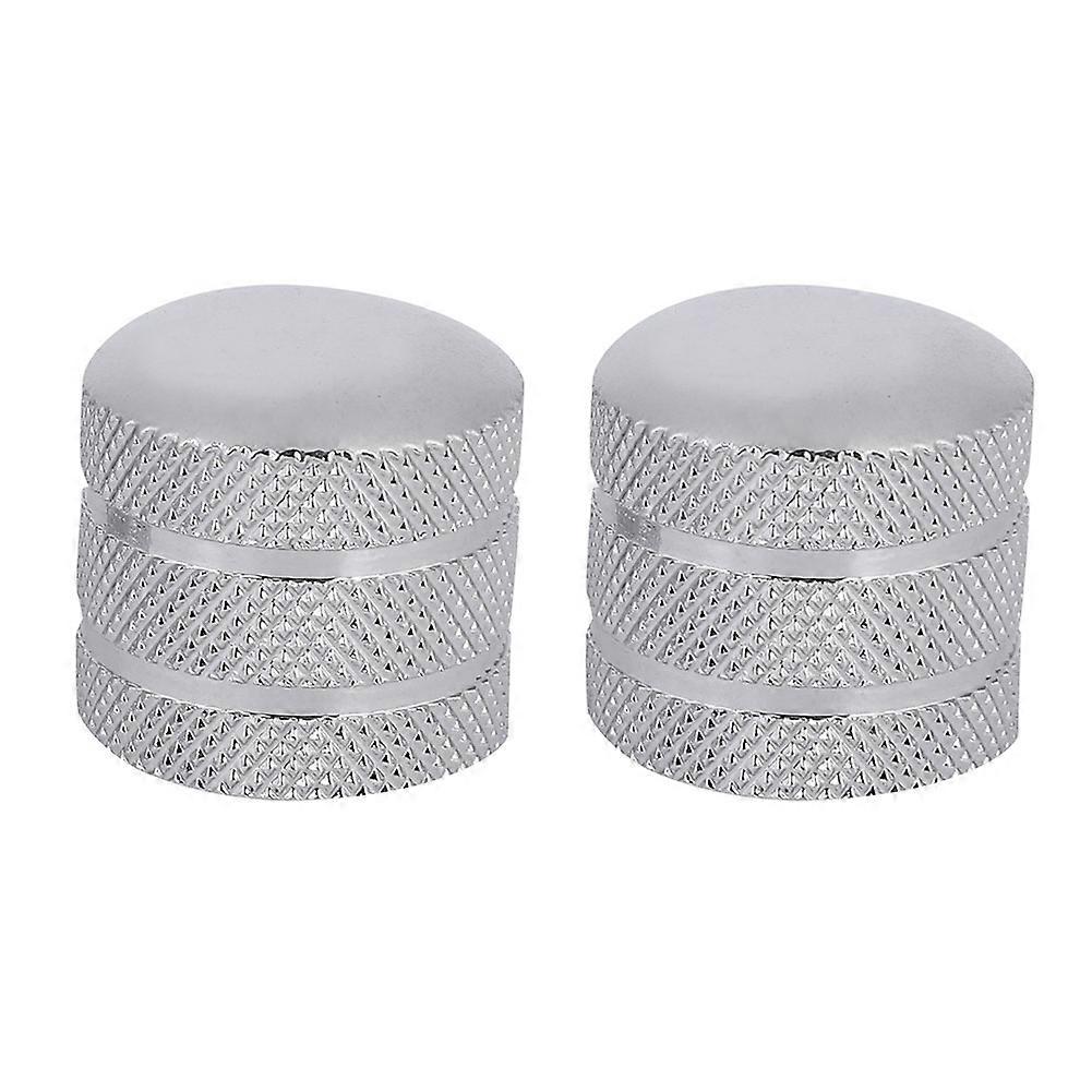 2pcs 6mm Metal Potentiometer Knobs for Electric Guitar Bass