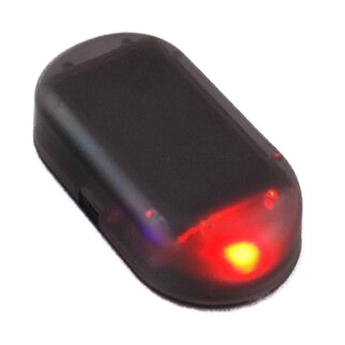 1 PCS Universal Car Led Light Security System Warning Theft Flash Blinking Fake Solar Alarm 2025