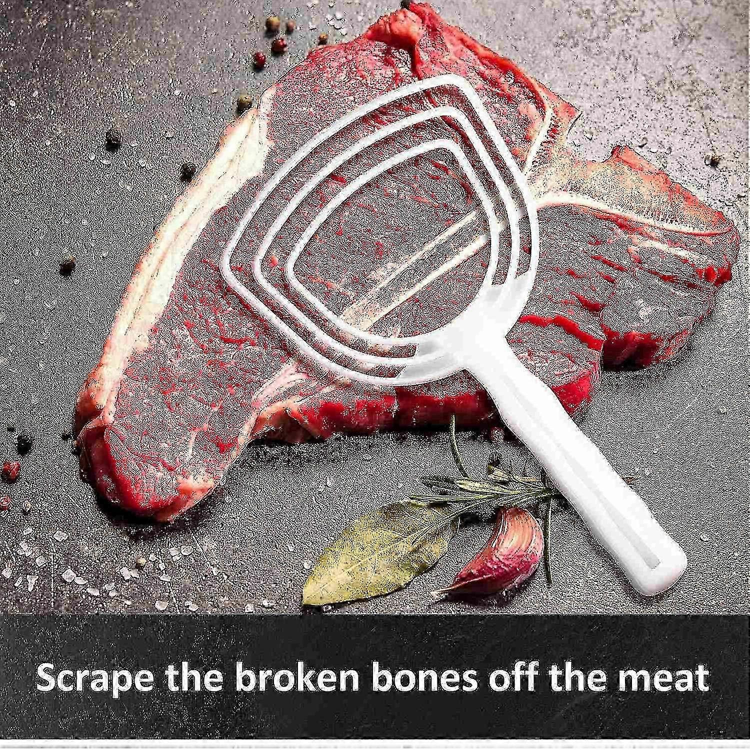 4 Pieces Meat Scraper Bone Dust Scraper Bone Scraper Scraper Bone Dust Remover Square Bon 2025
