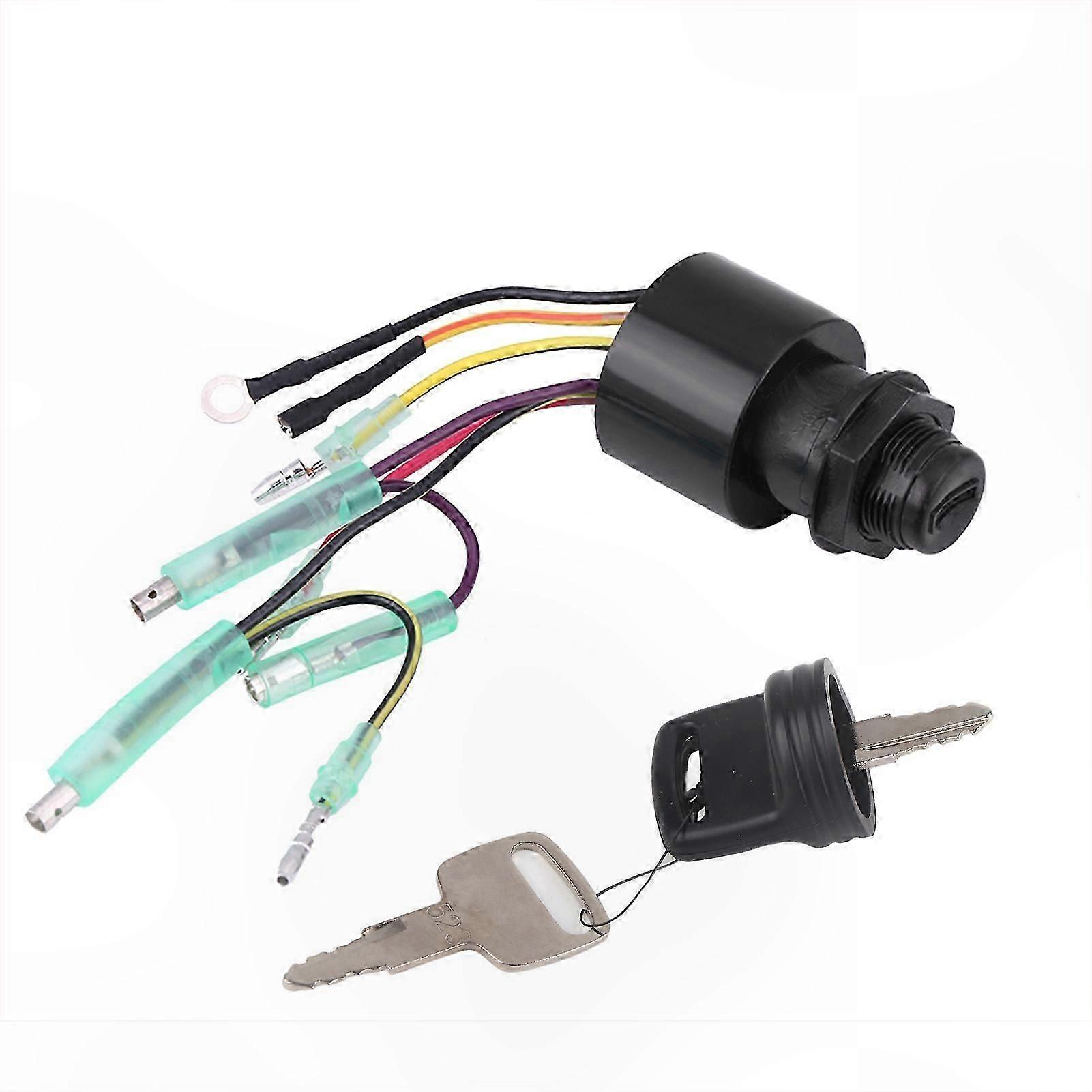 Ignition Key Switch for Outboard Remote Control Box 87-17009A5 Replacement Part