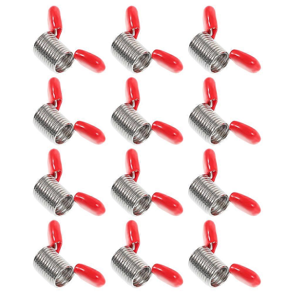 Clamp for Jewelry Making to Prevent Beads Falling 12Pcs Red