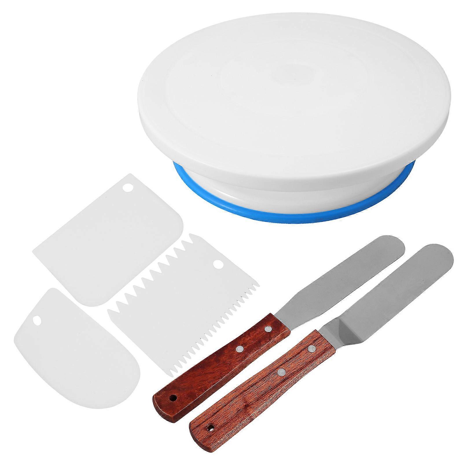 Rotating Cake Stand for Decorating 3Sets Revolving Cake Making Workbench