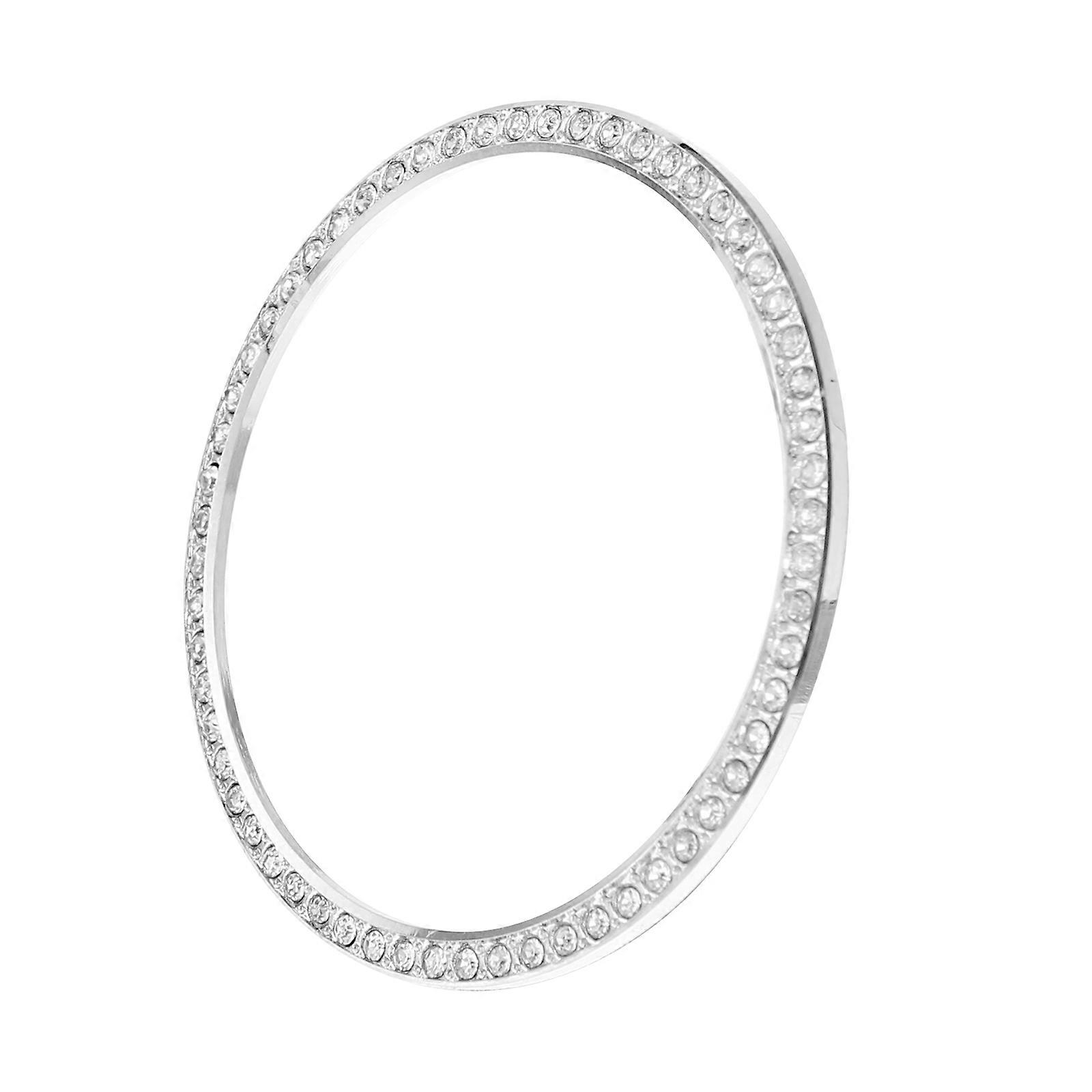 Fashionable Watch Accessory with Circular Shape and Dust-Proof Feature in Silver 1 Set for Daily Wear