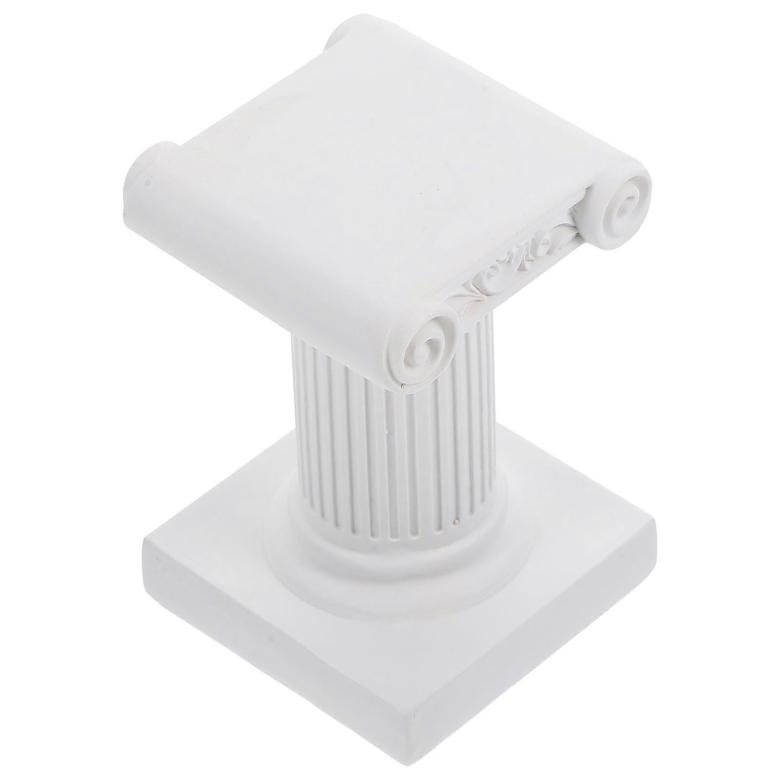 Resin Candle Holder Ornament Pillar for Home Decoration 3Pcs Roman Style Columns