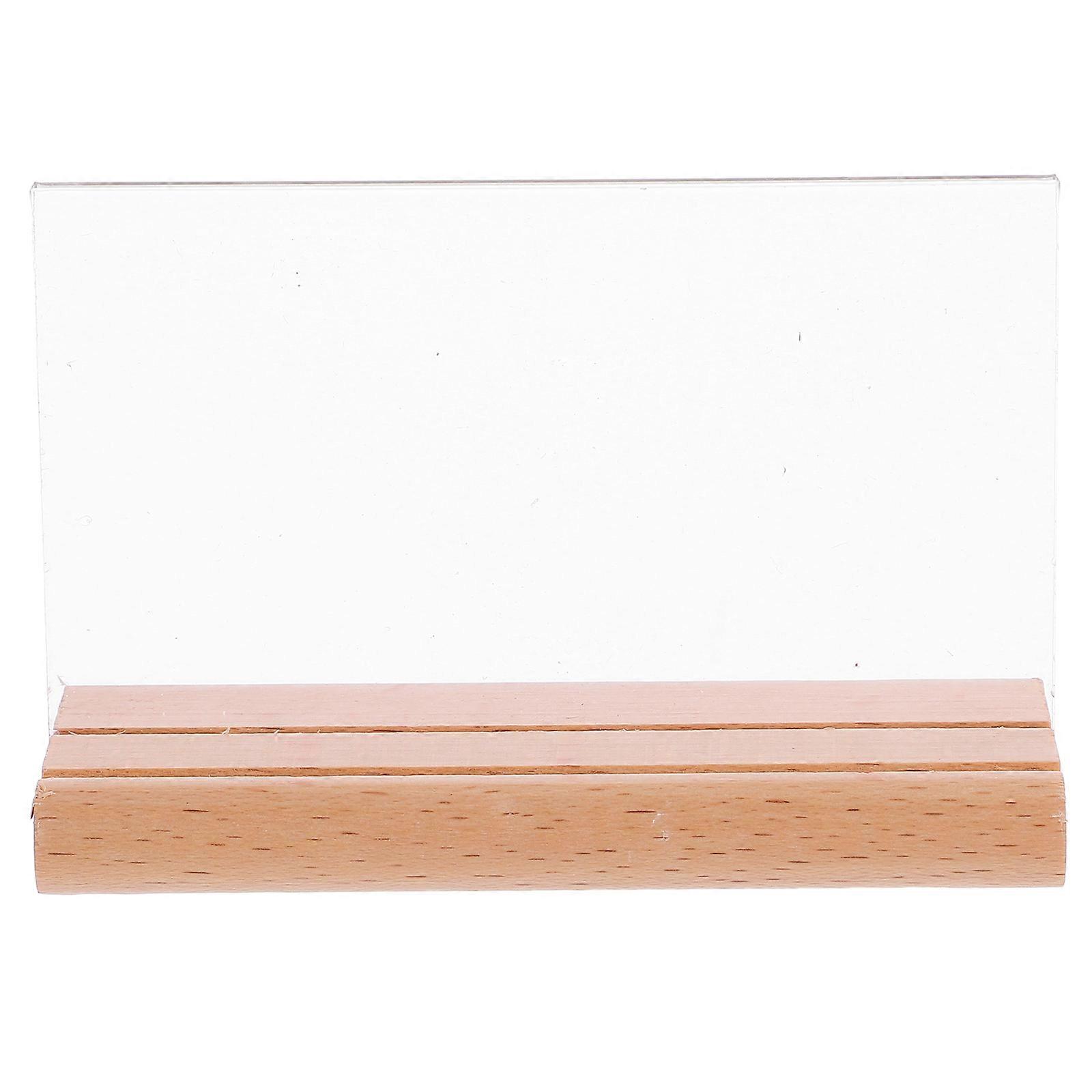 Shop Display Board Label Holder for Restaurant 4Pcs Sign Showing Stand