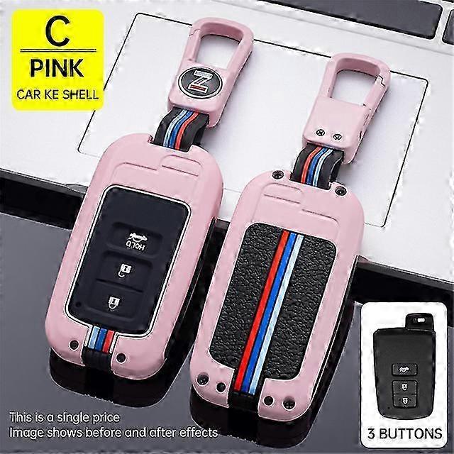 Button Key Fob Shell Cover Case For Toyota Camry Corolla Avalon Rav4 Land Cruiser chr auris Car Remote Key Holder Protector 2025