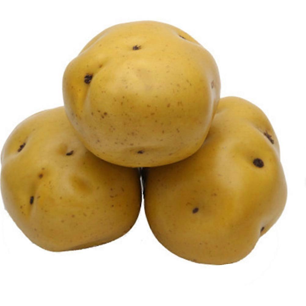 Simulation Vegetable Model Fake Potatoes Model for Decoration 5Pcs