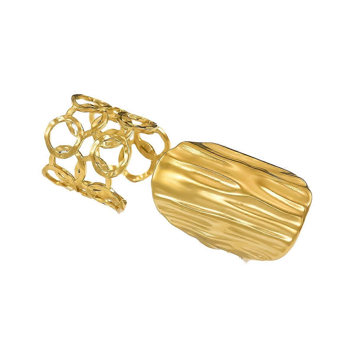 Ring Set, Ins Geometric Irregular Hollow Design, Versatile Elegant