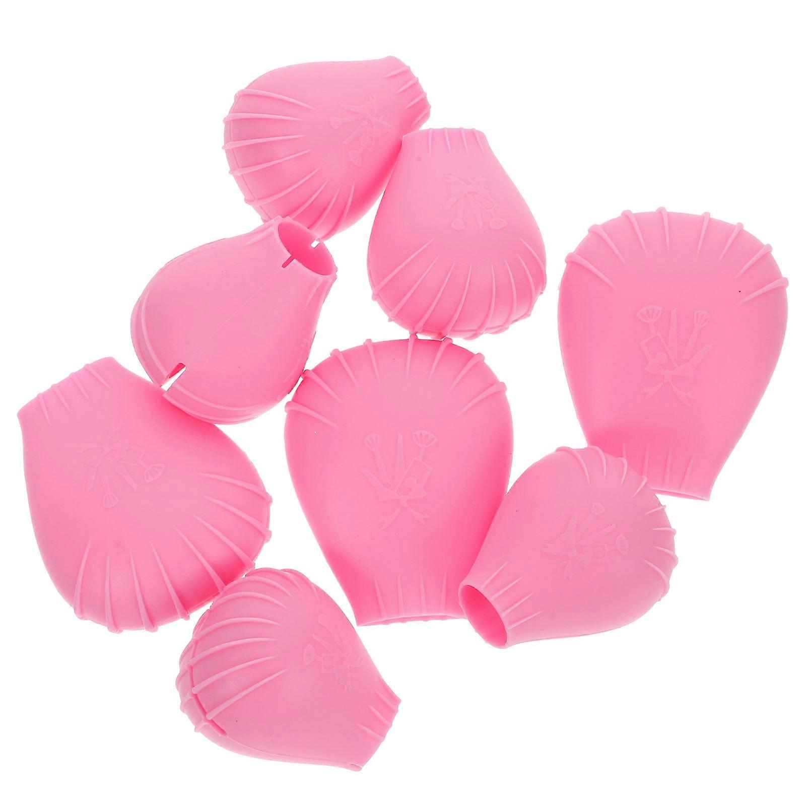 Protective Silicone Makeup Brush Covers Brush Caps 32Pcs Pink