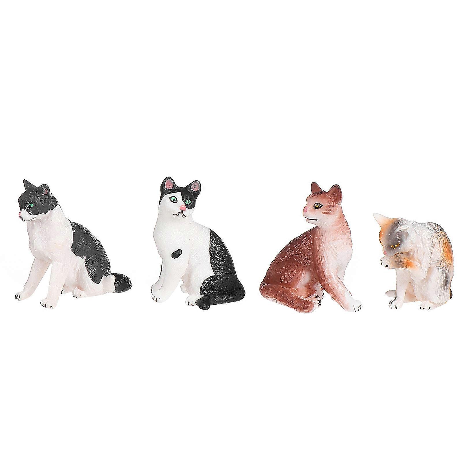 Cat Decor Tabletop Cat Ornament for Decoration 12Pcs Mixed Colors