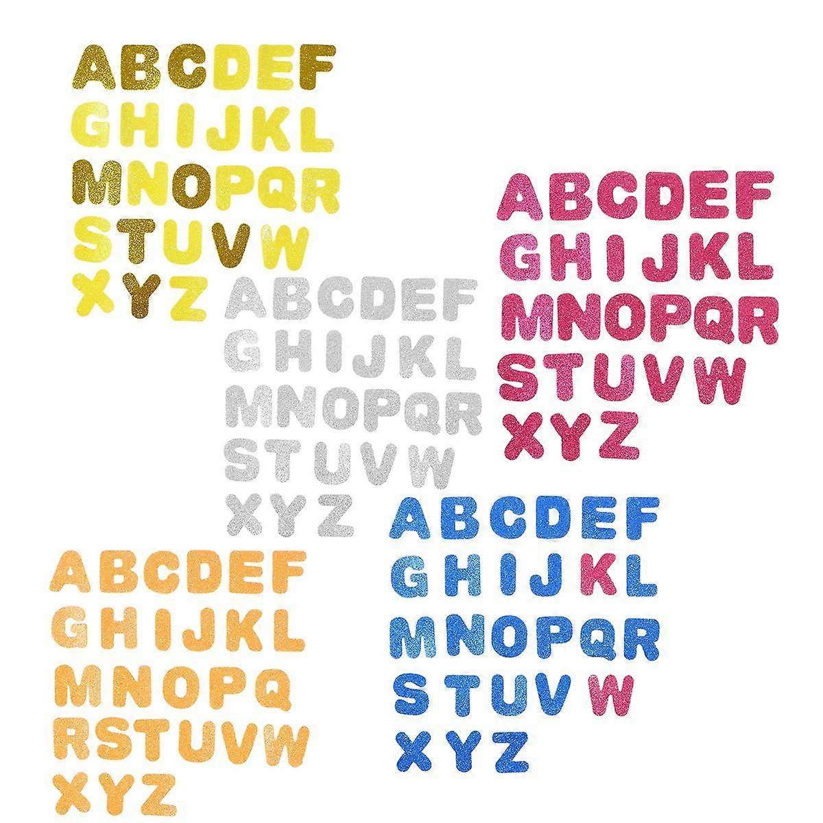 26 Letters Eva Pasters for Decorative Use 390Pcs Glittering Stickers