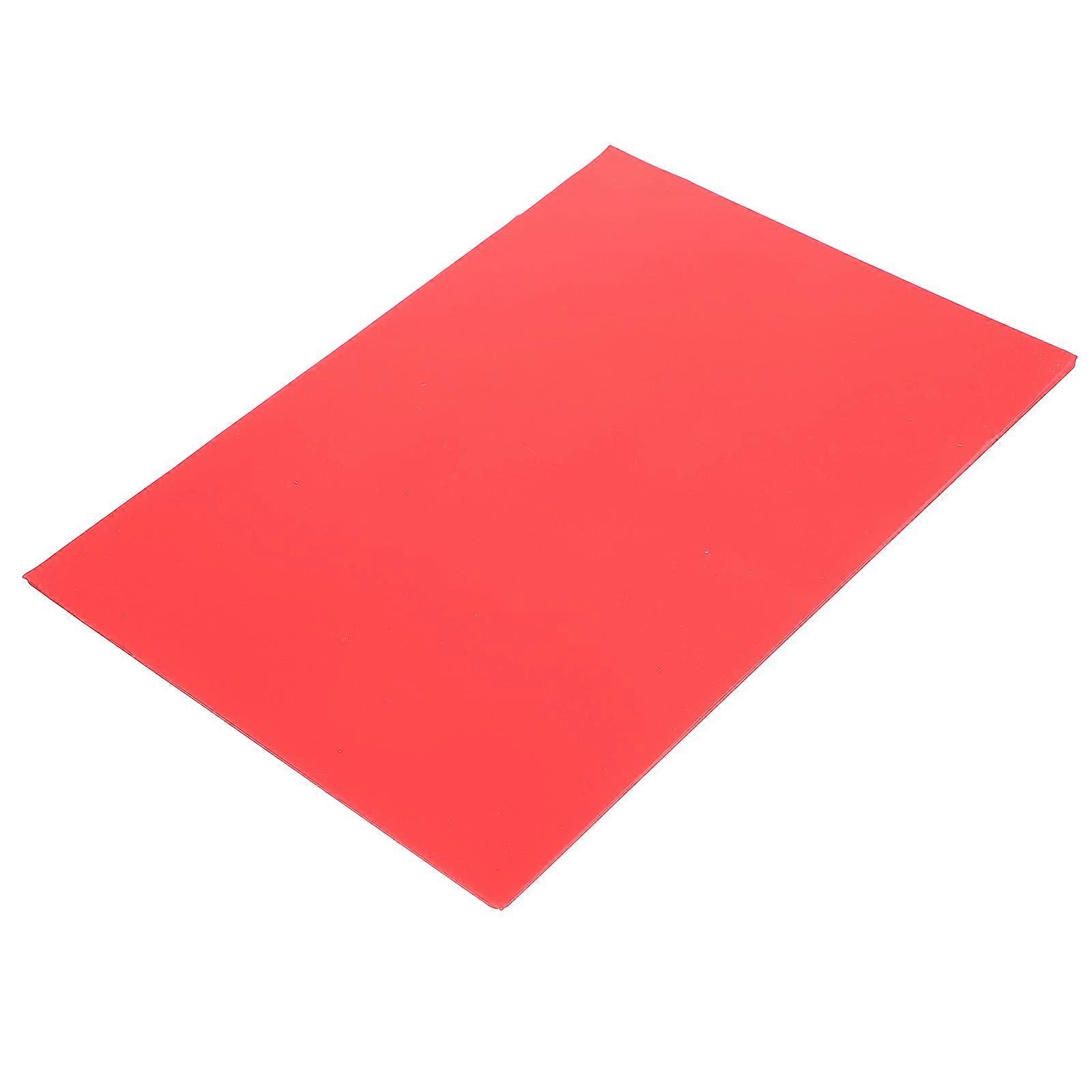 Ink Absorption Photosensitive Stamp Mat Rubber Pad 2Pcs Red