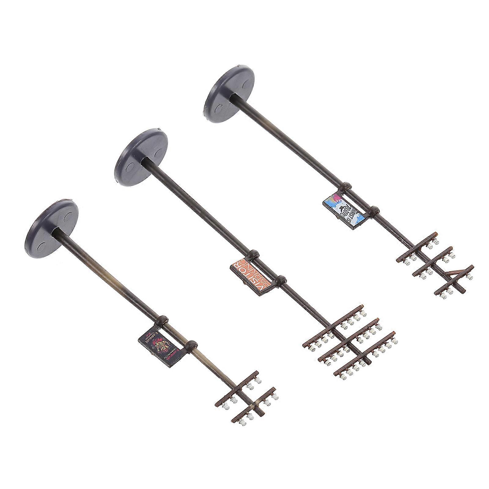 Plastic Telegraph Pole Models Train Construction for Decor 1Set