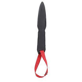 Dog Break Stick Nylon Rubber Large Breed Dog Bite Training Stick for Dental Health Pet Supplies Black Handle Red Lanyard