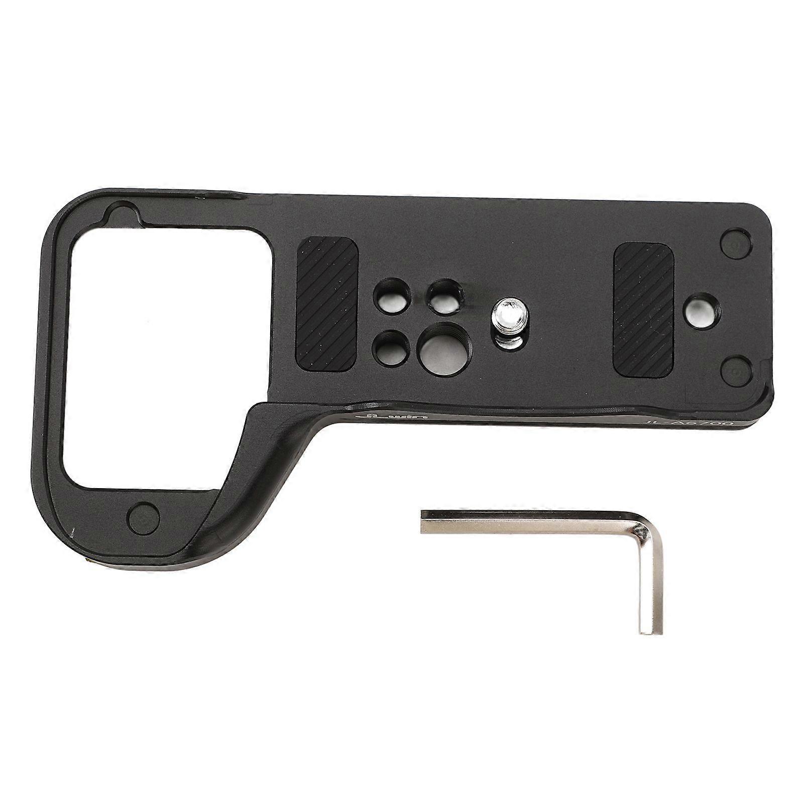 Camera Quick Release Plate Aluminium Alloy Camera Tripod Base Plate with 1/4in 3/8in Threaded Hole for A6700