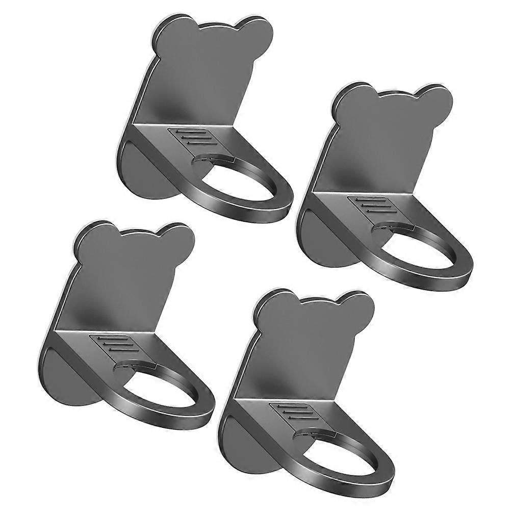 Bathroom Bottle Hangers Wall Mounted for Storage Use 20Pcs Dark Grey ABS