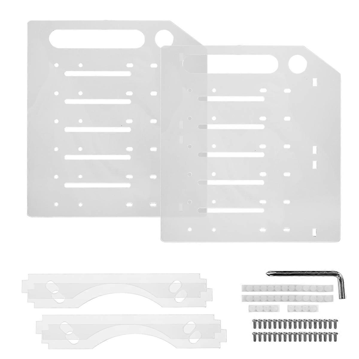 3.5 Inch Desktop Hard Disk Rack Transparent Acrylic 6 layer