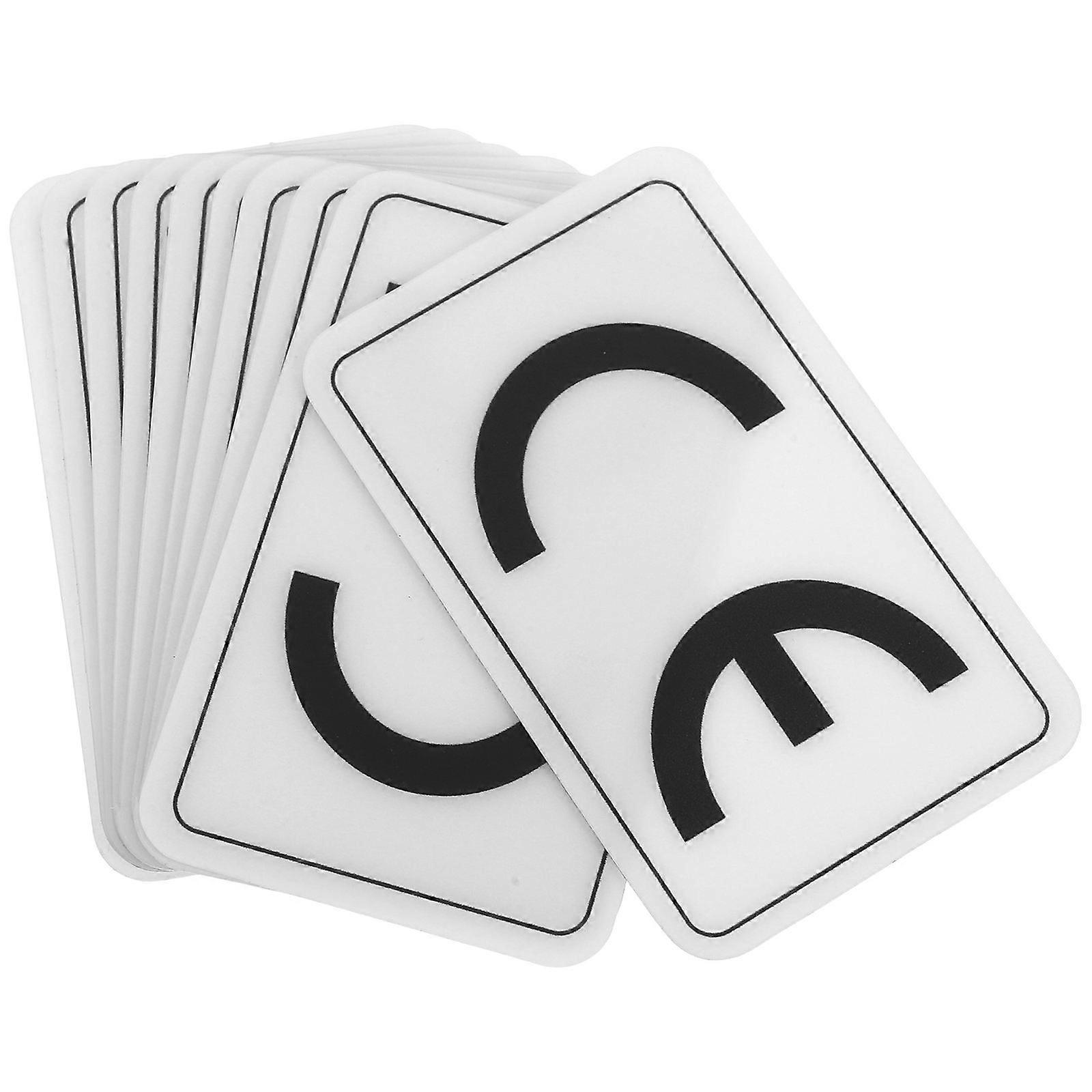 Factory Safety Warning Stickers Adhesive Machinery Warning Decals 10Pcs Set